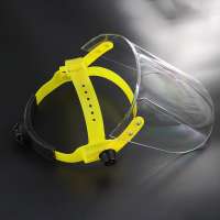 Anti-Saliva Virus Dust proof shield Transparent PVC Safety Face Shield Screen Spare Visors Respiratory tract Protection